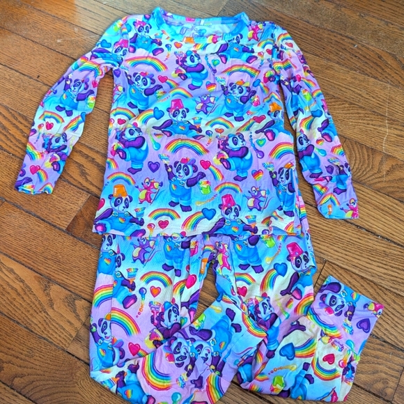 Posh Peanut 3T-4T Lisa Frank Painter Panda Bamboo Pajamas - Picture 1 of 1